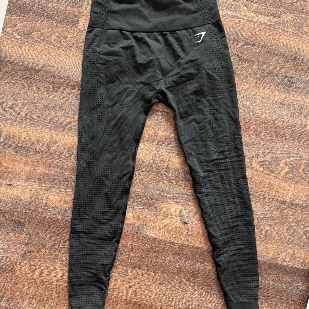 Gymshark Black Textured Leggings